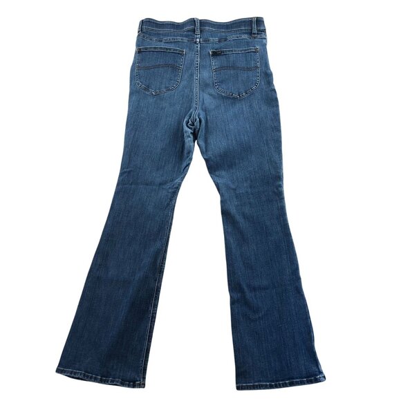 Lee Women's Bootcut Jeans 12 Medium Mid Rise Stretch - Picture 2 of 11